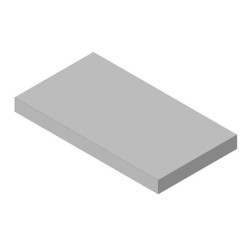 Vermiculitová deska spodní, zadní KV W 2G 66.50.01 (P)  